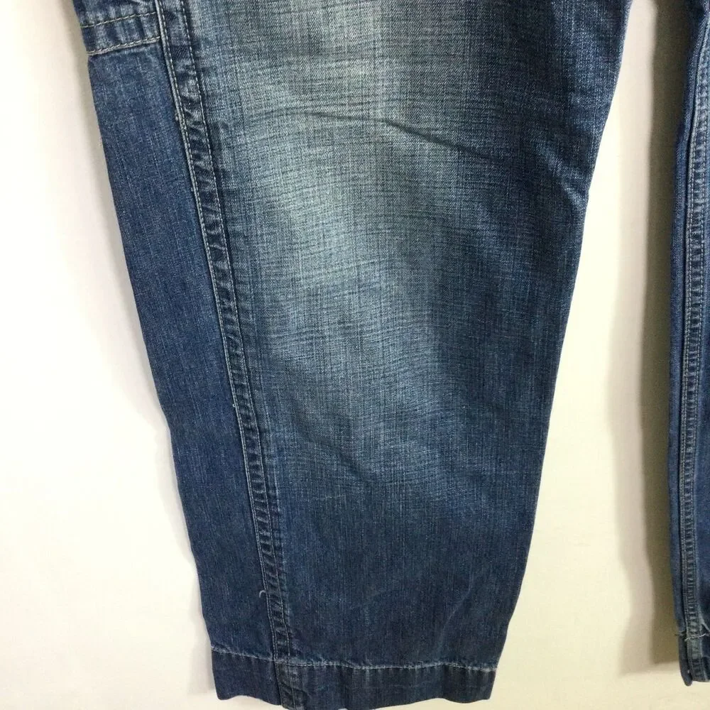 Polo Ralph Lauren Jeans Co Mens Cargo Carpenter Vintage Jeans Blue Size 34